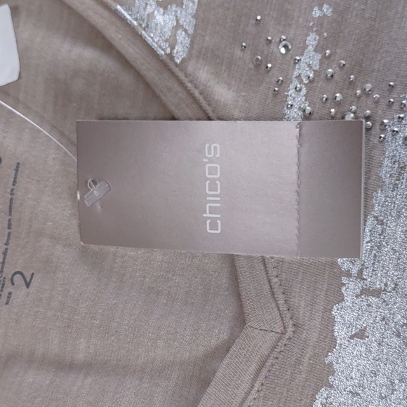 Zenergy by Chico's "Sandra" Embellished Top - Picture 7 of 9